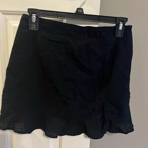 Black short skirt